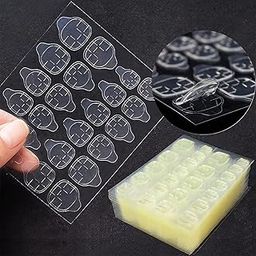NAILWIND Transparent Double-side Glue Nail Sticker Adhesive Flexible Fake Nail Tips Adhesive Tabs Nail Glue for Women and Girls (3 - Sheets 72 - Pcs)-20