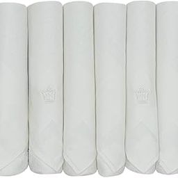 Men's Cotton White Handkerchief (Pack Of 6) White-image-74