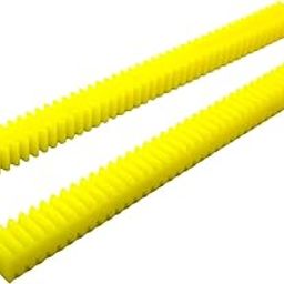 INVENTO 2Pcs (Pack of 2) Plastic Rack Gear 45 Teeth 6" inch (145 mm) Long, 9mm Width Double-Sided Plastic Linear Rack Gear Strip for Pinion Spur gear DIY Projects Models Toys-image-29