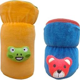 Manan Shopee Bottle Covers for Philips Avent/Broad Neck Soft Plush Stretchable Baby Feeding Bottle Tote Bag Cover with Strap (125ml, 120 ml and 140ml & 250, 260, 330 ml Feeders- Multicolor1)-image-39