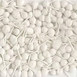 KlinWipe Cotton Wicks for Puja,Large Size Jyot batti/Diya Cotton Wicks/Round Phool Puja arti Rui Baati Diya Bati Cotton aarti Pooja Wicks (White, Pack of 100)-image-38