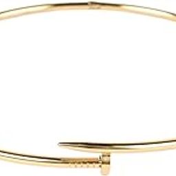 Chic Gold Nail Hasli Choker Necklace for Women Western | Celebrity-Inspired Aesthetic Choker for Girls Accessories, Statement Jewellery for Women | Fashion Jewellery Gold Necklace-image-32