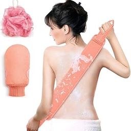 SOEME 3-in-1 Body Scrubber Set – Exfoliating Back Scrubber, Soft Loofah & Bath Glove Deep Cleanser & Dead Skin Remover Gentle, Skin-Safe Bath Set for Men & Women-image-76