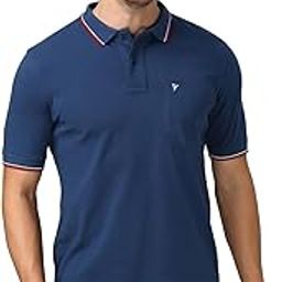 Athleisure Men Solid Cotton Polo T-Shirt with Pocket - Side Slit, Half Sleeve, Regular Fit-image-68