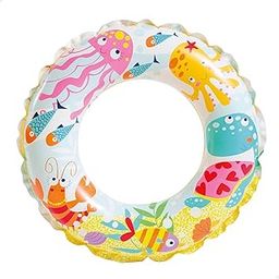 Planet of Toys Ocean-Themed Swimming Ring for Kids Durable Inflatable Swim Tube | Perfect for Beach & Pool Playtime 51cm (20")-73