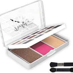 Glam21 Pocket Pass All-in-one Makeup Face Palette| Eyeshadows, Compact, Blush, Highlighter with Brushes| Highly Pigmented | Mix of Mattes & Shimmers |Travel-Friendly |VIP Pass-image-22