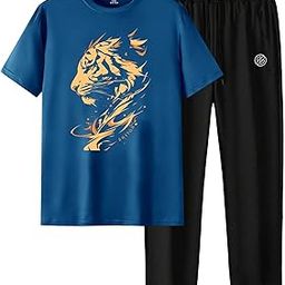 Men Tracksuit of Oversized Tshirt and Trouser sets-image-25
