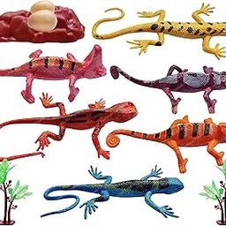 FunBlast Reptile Animal Toys for Kids, Reptiles Toys for Kid, Artificial Reptile Lizard Animal Figures for Kids, Rubber Toys Set for Children, Chipkali Toys-image-18