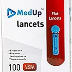 MedUp Flat Lancet Needle Pack of 100 Pieces for Accu-Chek Lancing Device-71