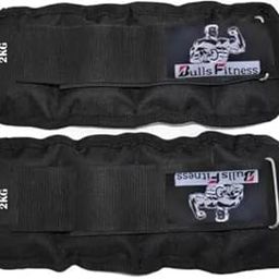 Generic Black 2kg pair (2 pc x2kg) Black Ankle & Wrist Weight, Ankle Weight-image-33