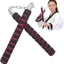Proberos® Practice Nunchucks for Kids 11 Inches, Nunchucks Karate Training, Nunchucks Safety Foam Padding, Nunchucks Practice, Nunchucks Beginners Nunchucks for Karate, Durable PVC & Steel Core-picture-12