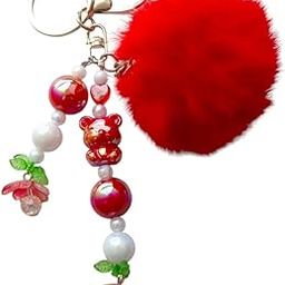 Artistry craft- Keychain chain/pearl charms for mobile phone pendant Phone Charm (Multicolor)-image-8
