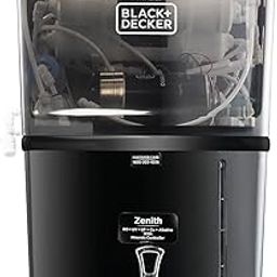 BLACK+DECKER Zenith RO Water Purifier | ISI Marked | Multiple Purification Process | RO+UV+UF+Cu+Alkaline | Mineral Controller | Black-picture-25