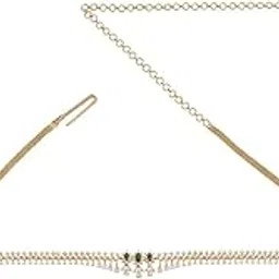 kushal's Fashion Jewellery Zircon Belt With Adjustable Chain Best for Festive Season & Special Occasion-picture-41