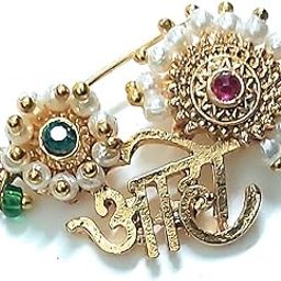 Aaho Nath Traditional Maharashtrian Nose Ring – Multicolor Non-Piercing Marathi Nose Pin for Women & Girls | Perfect for Festivals & Special Occasions-picture-11