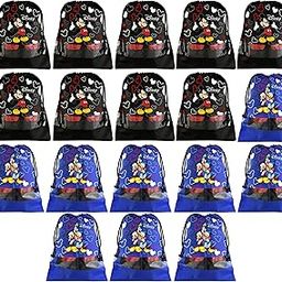 Portable Travel Shoe Bags Dust-Proof Shoe Organizer Space Saving Storage Bags, Disney Print (Set of 18,Black & Royal Blue) -HS_35_KUBMART18090-image-51
