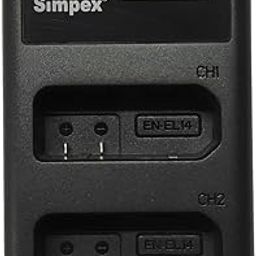 Simpex EN-EL14 Dual Fast USB Camera Charger with LCD Display for Nikon Camera Battery Charger (Black)-14