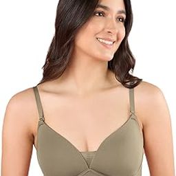 Women's Ployester Padded Barely There Bra: Invisible Support, Ultra-Thin Comfort, and Light Padding for All-Day Ease-7