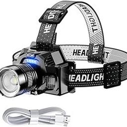 CARTNOVA‚Powerful LED Headlamp with Motion Sensor, Zoomable Beam & USB Rechargeable - Waterproof Work Light for Outdoor Activities-picture-2