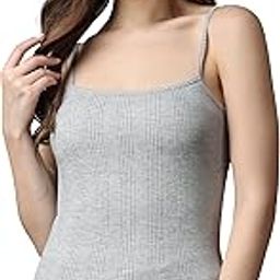 Thermal Warmer Spaghetti Top for Women Ultra Soft Sleeveless Scoop Neck Winter Inner Wear Top Johns Underwear (Pack - 1)-image-72