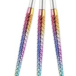 Acrylic Nail Art Brush 3 Pcs Set Mermaid Handle Nail Flower Painting Pen Nail Art Gel Carving Glitter Mermaid Tail Brush set-image-25
