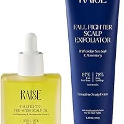 Raise Ultimate Scalp Care Combo| Pre-Wash Scalp Oil & Scalp Exfoliator | Nutrient Rich Silicone Free Oil | Scalp Detox Scrub | 93% Less Hair Loss in 6 weeks | Enriched with Rosemary & Solar Sea Salt | SLS & Paraben Free-53