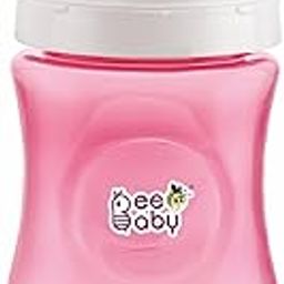 BeeBaby Ease Wide Neck Baby Feeding Bottle with Anti-Colic Soft Silicone Nipple for Newborns, Infants, Kids. Easy to Latch. 100% BPA Free. (1, Bottle_Pink, 300 ML)-14