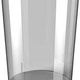 Wastebasket Transparent Minimalist Trash Can for Dressing Table Bedroom Home Gray M | 1 Trash Can-image-26