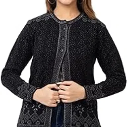 twenty me Winter Wear/Casual Wear/Outdoor Wear/Acrylic Blend/V Neck/Embroidered/Full Sleeve Women's Cardigans (2868)-picture-19