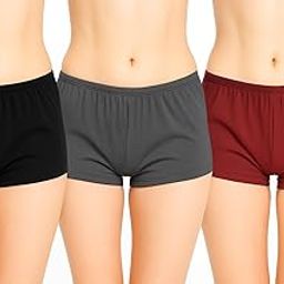 Pack of 3 Women's Cotton Soft Elastic Low Waist Boyshorts Panty | Knickers for Girls | Ultra-Soft Comfortable Stretchable Ladies Innerwear Panties-image-59