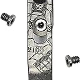 Donk! Titanium Pocket Clip. Made for Leatherman Free (P2, P4, T2 & T4) Curl & Bond. TC4 Titanium. Matte Finish. 2 Screws. 5 Custom Designs. Extra Carry Options - 'House Plans’-picture-10