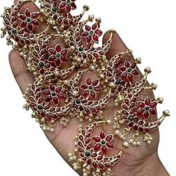 KGR Splash Traditional Poola Jada Billalu Hair Choti for Women & Girls 9piece (Jada for Bharatanatyam)-image-29