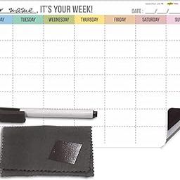 MFM TOYS XOXOMags Magnetic Planner for Fridge - Rewriteable (Week Planner)-image-22