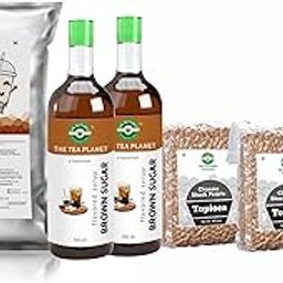 The Tea Planet Chocolate Tiger Series/Brown Sugar Milk Tea Starter Kits - 65 Servings(Approx.) -350ML Per Kit-69