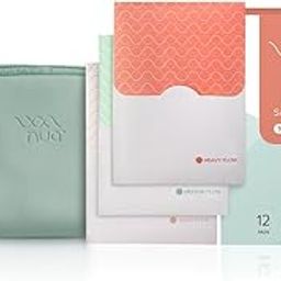 Nua Combo - 12 Ultra Safe Pads with Disposable Covers | upto 100% Leak Protection | Suitable for Every Flow | Wider back | Comfortable | Rash Free + Vegan Leather Pouch-image-71