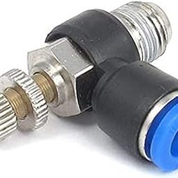 HOSEMART Pneumatic Connector 8mm x 1/4" Inch BSP Male Thread Flow Speed Controller Valve Push Type Pipe Fittings-image-79