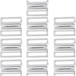 ELBME® 10 Sets Bikini Clips Hook & Snap Metal Strap Bra Fastener Swimwear 19mm-image-2