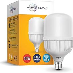 wipro Garnet 40W B22 Led High Wattage Bulb Pack Of 1 (Coolwhite)-22