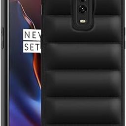 Plus Puffer Case Camera Protection Soft Back Cover for OnePlus 6T - Black-image-87