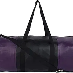shira 24 Duffles Sports Synthetic Leather Gym Bag with Shoulder Strap for Men and Women || Gym Bag (Purple_Black)-picture-46
