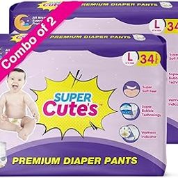Super Cute's Premium Diaper Pants with Wetness Indicators | Super Soft and Rash Free Diapers | Protection Upto 12 Hours with No Leakage (L, 68)-image-30