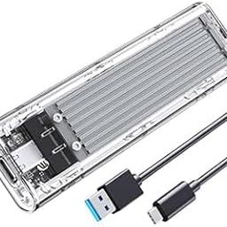 NVME M.2 to Type-C USB3.1 Gen2 10Gbps Transparent External Solid State Drive Adapter Enclosure for 2280 2260 2242 2230 PCI-E M2 M-Key SSD, USB Type C Converter Case-picture-17