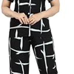 Luxe Rayon Pajama Set for Women | Premium Soft Night Suit | Cozy Shirt & Pajama Sleepwear CS12003-image-26