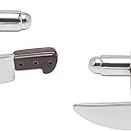Shining Jewel Elegant Fancy and Designer Silver Plated Knife Design Cufflinks For Men (SJ_7194)-picture-36