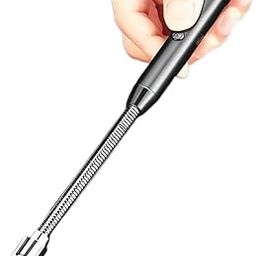 Drumstone [𝐎𝐍 𝐎𝐅𝐅𝐄𝐑 𝟏𝟓 𝐘𝐄𝐀𝐑𝐒 𝐖𝐀𝐑𝐑𝐀𝐍𝐓𝐘] Candle Lighter Arc Lighter – Rechargeable Electric Lighter with LED Battery Display, 360° Flex Wand, and USB Charging for Convenient Use-14