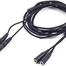 2pcs Extension Cable Headset Extend Cord for steelseries Siberia v2 Gaming Headphone Length 2m with 3.5 mm Headphone Splitter-25