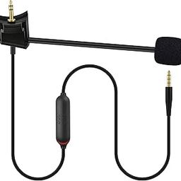Boom Microphone Cable QC35 Replacement Cord for Bose QuietComfort 35 & QuietComfort 35II(QC35II) Headphones, Gaming Mic with Mute Switch for PC, Laptop, PS4, PS5, Xbox One Controller-32