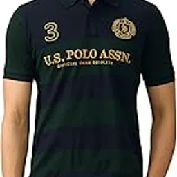 u.s. polo assn. U.S.Polo Association Men's Pure Cotton Varsity Polo Shirt-picture-13