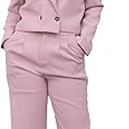 Women's Dusty Pink Tailored Blazer & Trouser Set – Perfect for Office & Events-picture-50