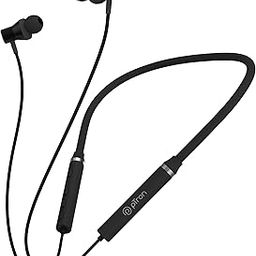 pTron Tangentbeat in Ear Bluetooth 5.0 Wireless Headphones with Mic, Deep Bass, 10mm Drivers, Clear Calls, Dual Pairing, Fast Charging, Magnetic Buds, Voice Assistant & IPX4 Wireless Neckband (Black-30